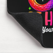 Regenbogenschlange Sei glücklich Autismusrisiko-De Mousepad (Ecke)