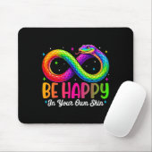 Regenbogenschlange Sei glücklich Autismusrisiko-De Mousepad (Mit Mouse)