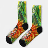 Regenbogenschlange socken (Linkes Detail)