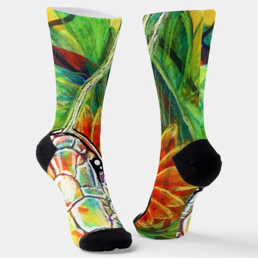 Regenbogenschlange socken (Gewinkelt)