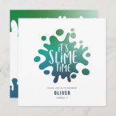 Regenbogenschleimhaut-Party Einladung (Vorne/Hinten)