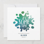 Regenbogenschleimhaut-Party Einladung (Vorderseite)