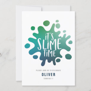 Regenbogenschleimhaut-Party Einladung