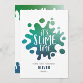 Regenbogenschleimhaut-Party Einladung (Vorne/Hinten)