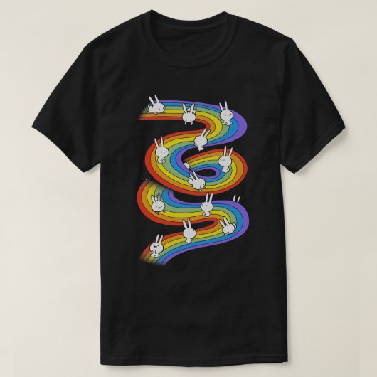 Regenbogenschlitten T-Shirt (Design vorne)