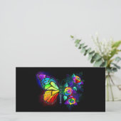 Regenbogenschmetterling Ankündigung (Stehend Vorderseite)