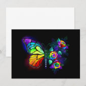 Regenbogenschmetterling Ankündigung (Vorne/Hinten)