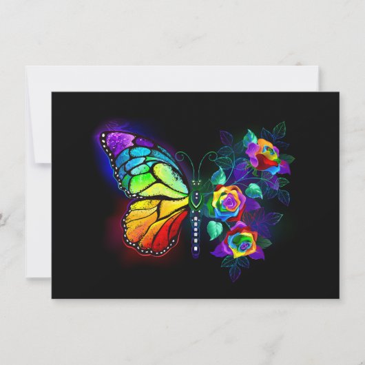Regenbogenschmetterling Ankündigung (Vorderseite)