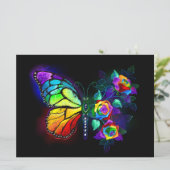 Regenbogenschmetterling Ankündigung (Stehend Vorderseite)