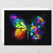 Regenbogenschmetterling Ankündigung (Vorne/Hinten)