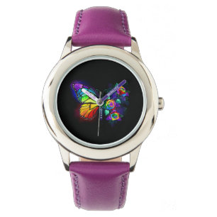 Regenbogenschmetterling Armbanduhr