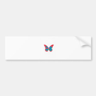 Regenbogenschmetterling Autoaufkleber