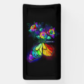Regenbogenschmetterling Banner (Vertikal)