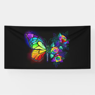 Regenbogenschmetterling Banner