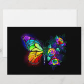 Regenbogenschmetterling Briefpapier (Vorne/Hinten)