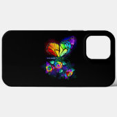 Regenbogenschmetterling Case-Mate iPhone Hülle (Rückseite (Horizontal))