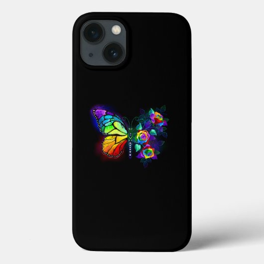 Regenbogenschmetterling Case-Mate iPhone Hülle (Rückseite)