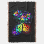 Regenbogenschmetterling Decke (Vorderseite Vertikal)