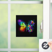 Regenbogenschmetterling Fensteraufkleber (Zuhause)