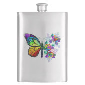 Regenbogenschmetterling Flachmann (Vorderseite)