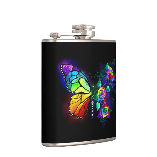 Regenbogenschmetterling Flachmann (Rechts)