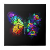 Regenbogenschmetterling Fliese (Vorderseite)