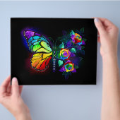 Regenbogenschmetterling Flyer (Hand)