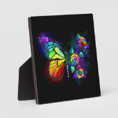Regenbogenschmetterling Fotoplatte (Vorderseite)