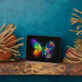 Regenbogenschmetterling Fotoplatte (Seite)