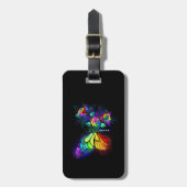 Regenbogenschmetterling Gepäckanhänger (Vorderseite vertikal)