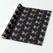 Regenbogenschmetterling Geschenkpapier (Ungerollt)