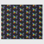Regenbogenschmetterling Geschenkpapier (Flach)