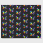 Regenbogenschmetterling Geschenkpapier (Flach)