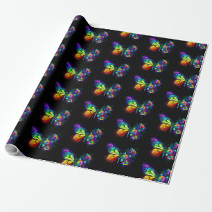 Regenbogenschmetterling Geschenkpapier