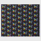 Regenbogenschmetterling Geschenkpapier (Flach)