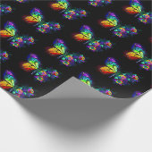 Regenbogenschmetterling Geschenkpapier (Ecke)