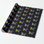 Regenbogenschmetterling Geschenkpapier (Ungerollt)