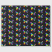 Regenbogenschmetterling Geschenkpapier (Flach)