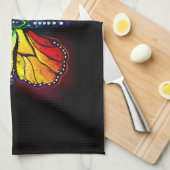 Regenbogenschmetterling Geschirrtuch (Viertel Falte)