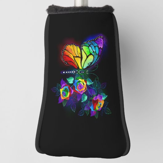 Regenbogenschmetterling Golf Headcover (Rotieren 90)