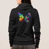 Regenbogenschmetterling Hoodie (Rückseite)