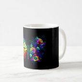 Regenbogenschmetterling Kaffeetasse (VorderseiteRechts)