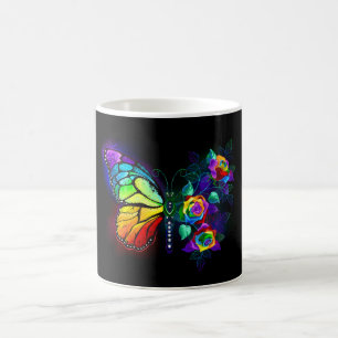 Regenbogenschmetterling Kaffeetasse