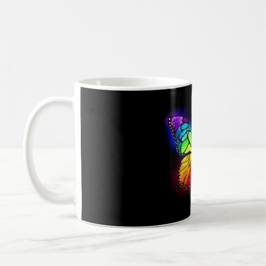 Regenbogenschmetterling Kaffeetasse (Links)