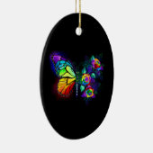 Regenbogenschmetterling Keramik Ornament (Rechts)
