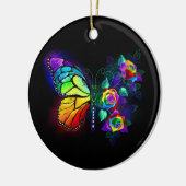 Regenbogenschmetterling Keramik Ornament (Links)