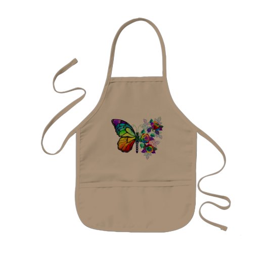 Regenbogenschmetterling Kinderschürze (Vorne)