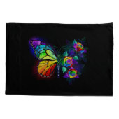 Regenbogenschmetterling Kissenbezug (Rückseite)