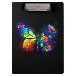 Regenbogenschmetterling Klemmbrett