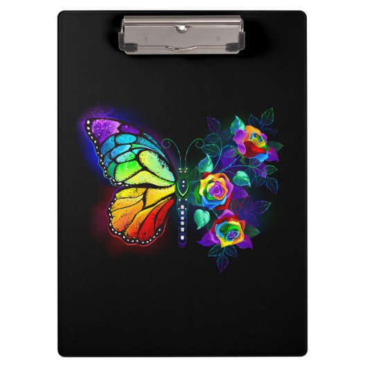 Regenbogenschmetterling Klemmbrett (Vorderseite)